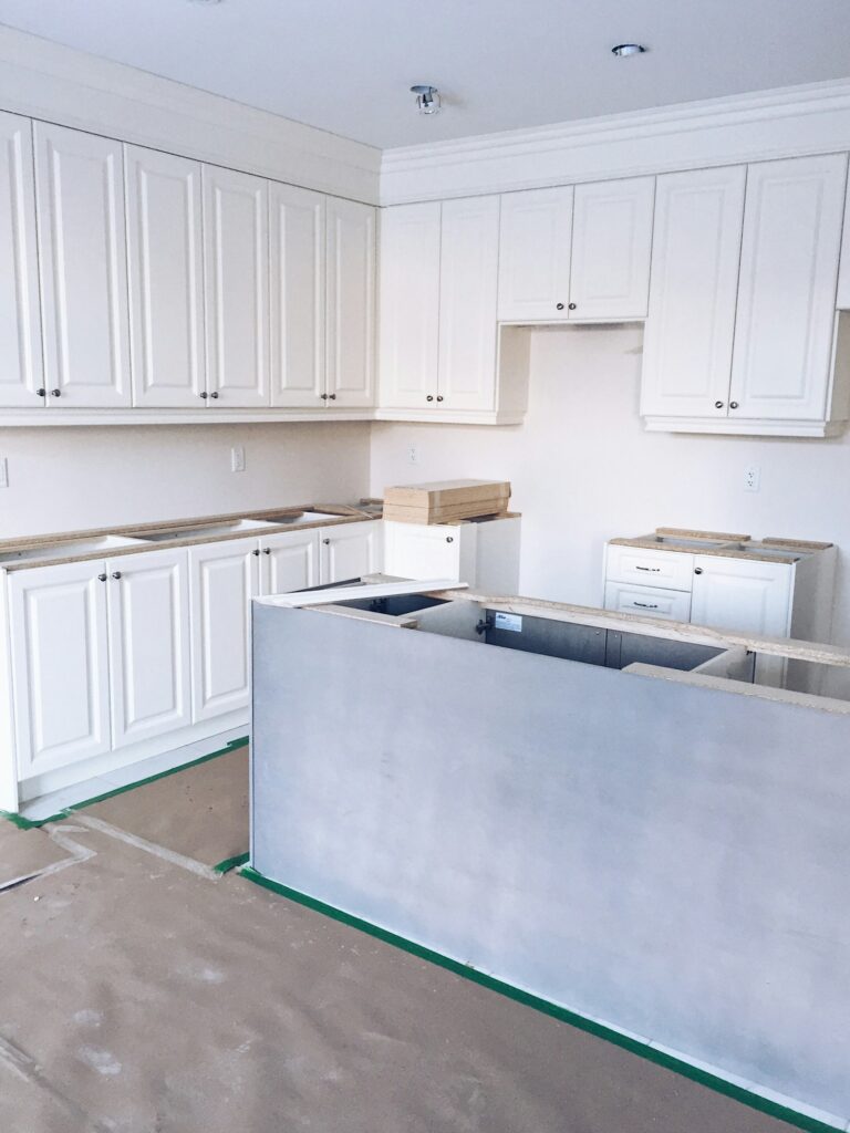 Kitchen under construction, remodeling